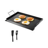 24x16 in Flat Top Griddle Carbon Steel Universal BBQ Grill Pan Cookware Outdoor Camping Cooking