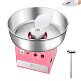 Electric Cotton Candy Machine, 1000W Commercial Candy Floss Maker with 20.5 in Stainless Steel Bowl, Sugar Scoop, and Drawer, Easy Home Use, Perfect for Kids Birthday, Family Party, Pink
