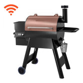 Wood Pellet Grill Smoker, 8 in 1 BBQ Grills for Outdoor Cooking, 575 Square Inches Cook Area Electric Smokers, with WiFi-app Control, LCD Screen Controller, Meat Probe, 500°F Max Temperature