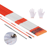 500Pcs Reflective Driveway Markers 1/4" Dia 48 in Snow Stakes Reflectors Orange