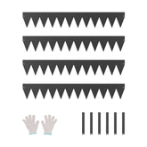 Steel Landscape Edging 4 Packs 40 x 6 in Rust-Resistant Garden Edging Border