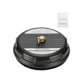 Pressure Washer Surface Cleaner 15in 4 Wheels Max 3000 PSI Plastic Black