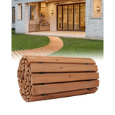 8ft L x 17in W Curved Wooden Garden Pathway Roll-out Walkway