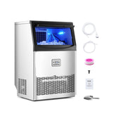 Commercial Ice Maker Freestanding Cabinet Machine 90lbs/24H 50 Ice Cubes