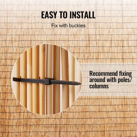 Reed Fence Backyard Landscaping Privacy Blind Fencing Screen 13.3' x 3.3'