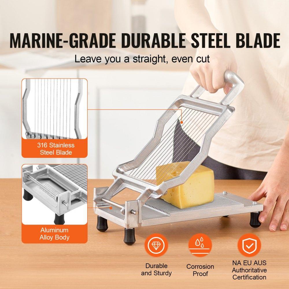 Cheese Cutter with Wire Cheeser Butter Cutting 0.39" & 0.78" Cheese Slicer