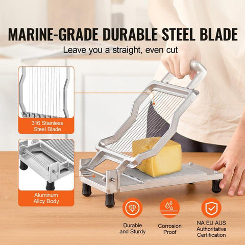 Cheese Cutter with Wire Cheeser Butter Cutting 0.39" & 0.78" Cheese Slicer
