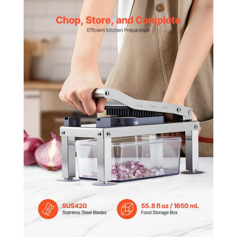 Vegetable Chopper Mandoline Slicer All-in-1 Food Veggie Cutter 9 Blades