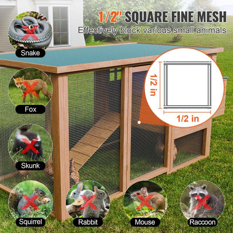 Hardware Cloth, 1/2 inch 24in x 50 ft 19 Gauge, Hot Dipped Galvanized Wire Mesh Roll, Chicken Wire Fencing, Wire Mesh for Rabbit Cages, Garden, Small Rodents