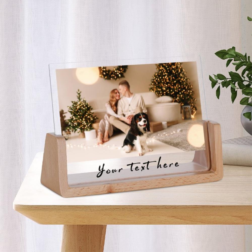 Customized Couple Photo Frame Personalized Text Bedroom Desktop Display Gift Idea
