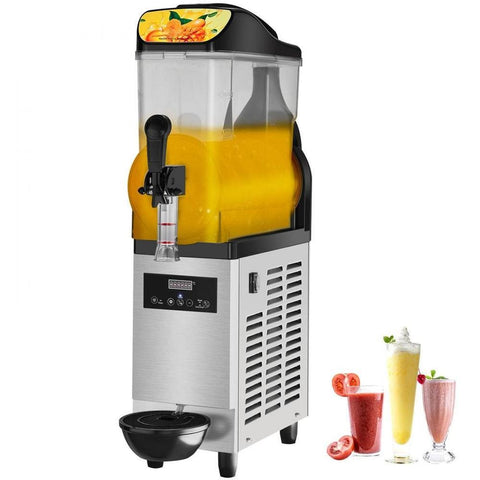 Commercial Slushy Machine, 12L/3.2Gal Stainless Steel Margarita Smoothie Frozen Drink Maker, 50 Cup Triple Bowl Slushie Maker, 500W Slushie Machine for Home Party Restaurants Cafe Bars Use