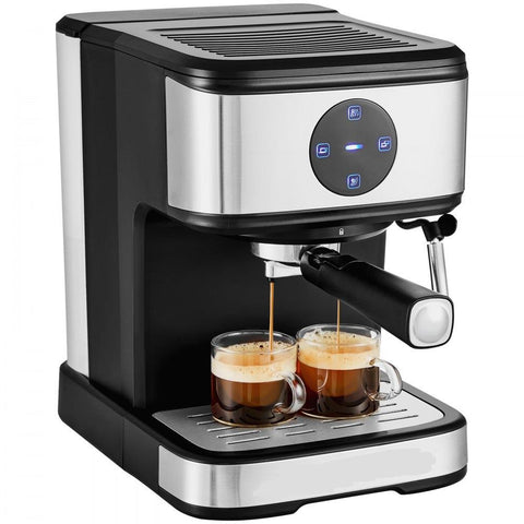 Espresso Machine, 15 Bar Coffee and Espresso Maker with Milk Frother Steam Wand, Professional Semi-Automatic Cappuccino Latte Machine with Touch Screen & Removable Water Tank, NTC Control System