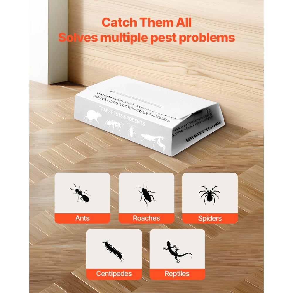 Insect Glue Trap 36 Pack Glue Boards Sticky Pest Control Adhesive Traps for Bugs