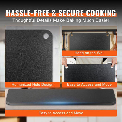 Pizza Steel Plate 20 x 14 x 38 in Pre Seasoned Carbon Steel Pizza Baking Stone Heavy Duty Rustproof Pizza Pan for Oven and Grill