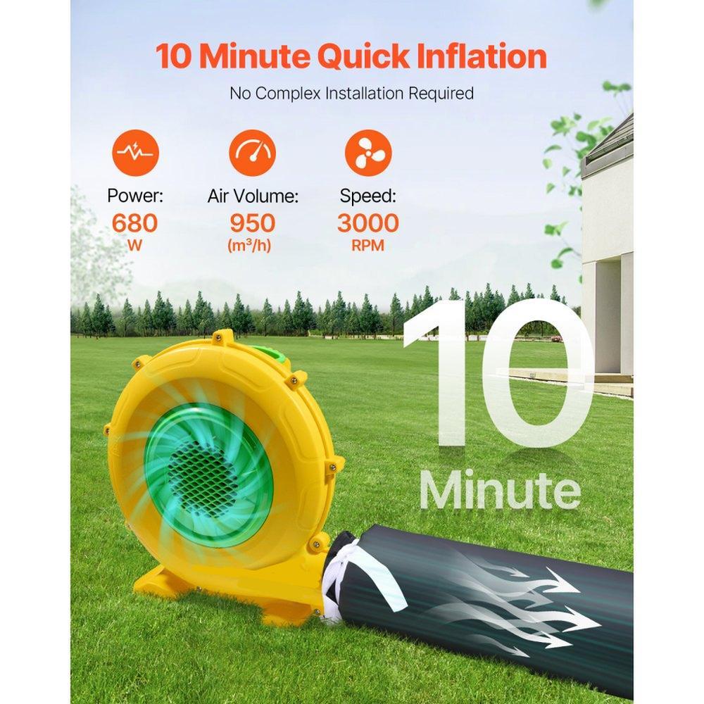 Inflatable Nightclub Party Tent 19.7 x 16.4 x 12 ft with Lights