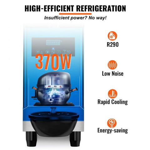 Commercial Slushy Machine, 12L/3.2Gal Stainless Steel Margarita Smoothie Frozen Drink Maker, 50 Cup Triple Bowl Slushie Maker, 500W Slushie Machine for Home Party Restaurants Cafe Bars Use