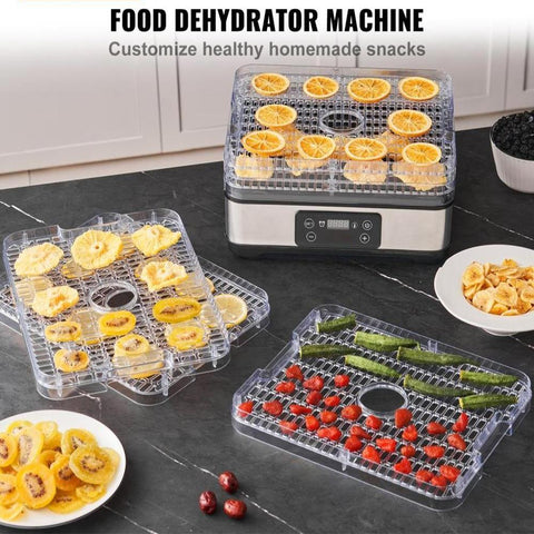 Food Dehydrator Machine, 5-Tray Fruit Dehydrator, 300W Electric Food Dryer w/ Digital Adjustable Timer & Temperature for Jerky, Herb, Meat, Beef, Fruit, Dog Treats and Vegetables, ETL Listed