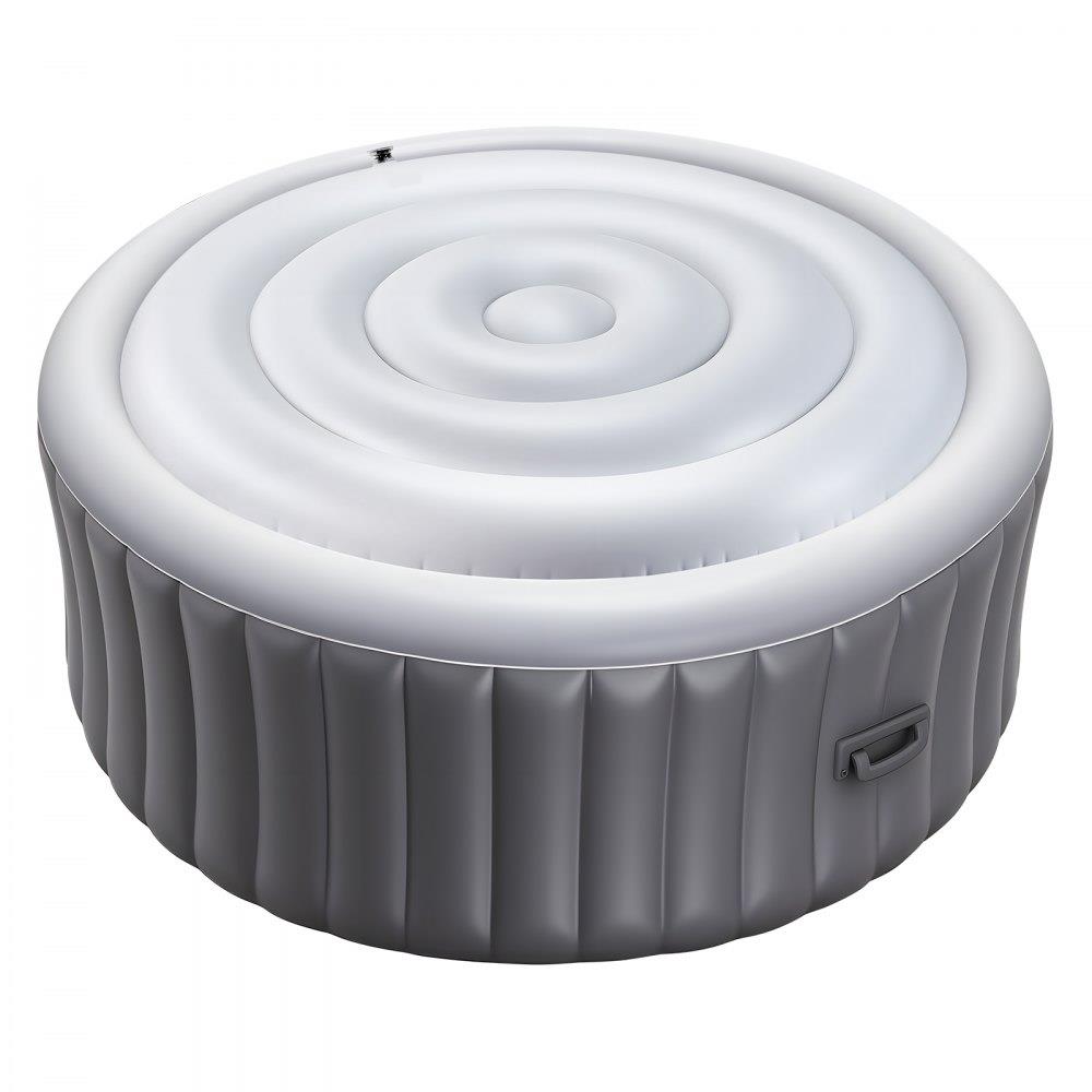 Inflatable Hot Tub Cover 4.5ft Round Lid Weatherproof and Waterproof White