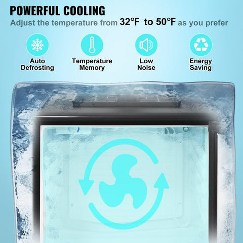 Beer Kegerator, Single Tap Draft Beer Dispenser, Full Size Keg Refrigerator with Shelves, CO2 Cylinder, Drip Tray & Rail, 32°F- 50°F Temperature Control, Holds 1/6, 1/4, 1/2 Barrels, Black