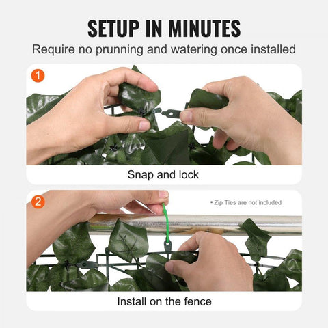 39 x 98 inch Ivy Privacy Fence Faux Green Wall Screen Artificial Hedge Leaf Panel for Garden Yard Balcony and Patio Decor