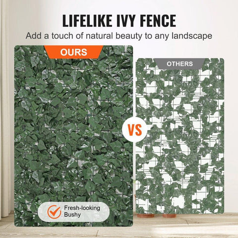 39 x 98 inch Ivy Privacy Fence Faux Green Wall Screen Artificial Hedge Leaf Panel for Garden Yard Balcony and Patio Decor