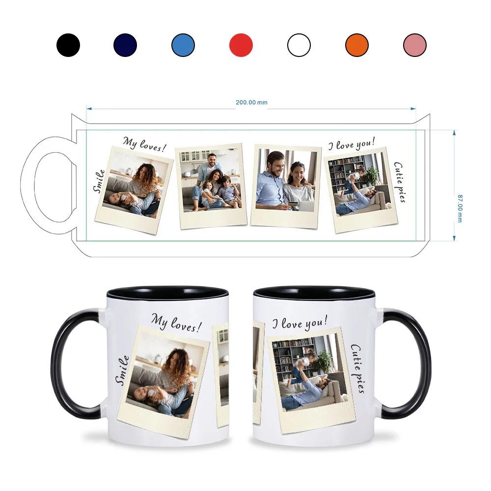 Personalized Mug Instant Photo Frame Customized Photo Birthday Christmas Gift Idea