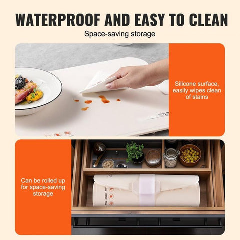 Electric Warming Tray Rollable Food Warming Mat w/ Temp Control for Buffet