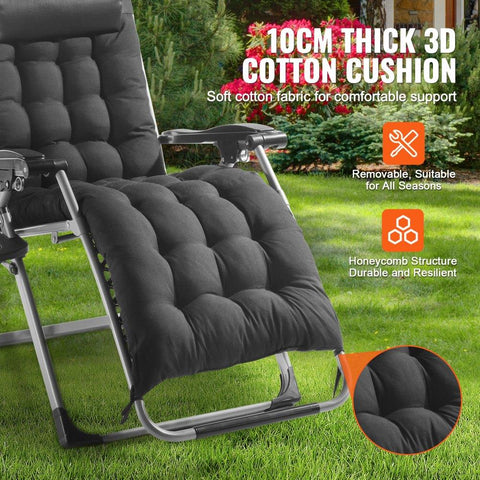 Zero Gravity Recliner Lounge Chair 26 inch Indoor and Outdoor