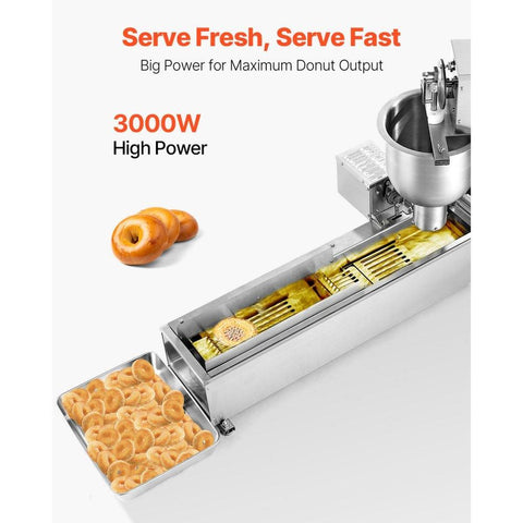 Commercial Automatic Donut Making Machine Single Row Doughnut Maker