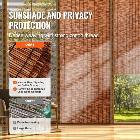 Reed Fence Backyard Landscaping Privacy Blind Fencing Screen 16.4' x 4'
