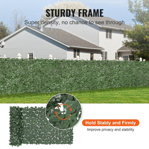 39 x 98 inch Ivy Privacy Fence Faux Green Wall Screen Artificial Hedge Leaf Panel for Garden Yard Balcony and Patio Decor