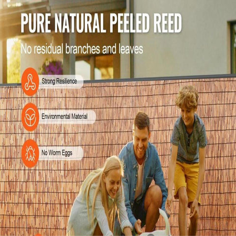 2-Pack Reed Fence Landscaping Privacy Blind Fencing Screen 16.4' x 4'