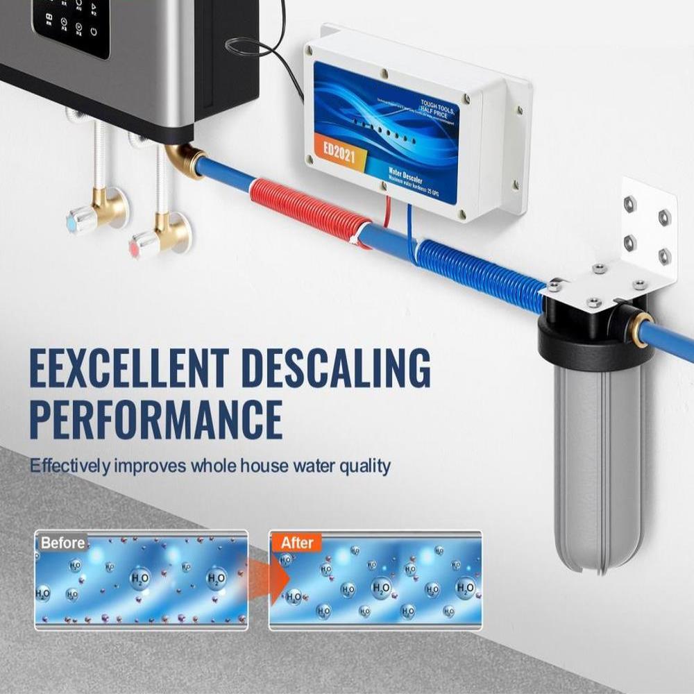 Electronic Water Descaler System Whole House Salt Free Descaler for Home