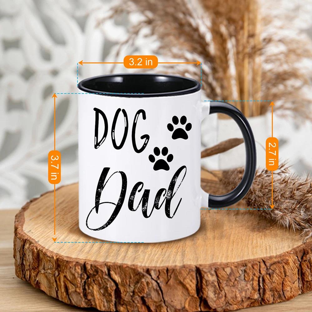 Personalized photo cup with customized text for pets, couples, home, 330ML 11oz DIY creative gift