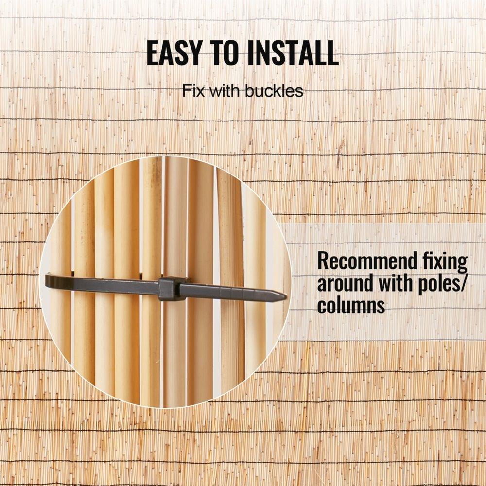 2-Pack Reed Fence Landscaping Privacy Blind Fencing Screen 16.4' x 4'