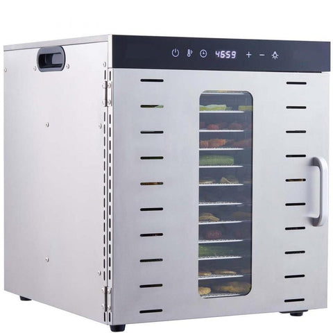 Food Dehydrator Machine, 10 Stainless Steel Trays, 1000W Electric Food Dryer with Digital Adjustable Timer & Temperature for Jerky, Herb, Meat, Beef, Fruit, Dog Treats and Vegetables