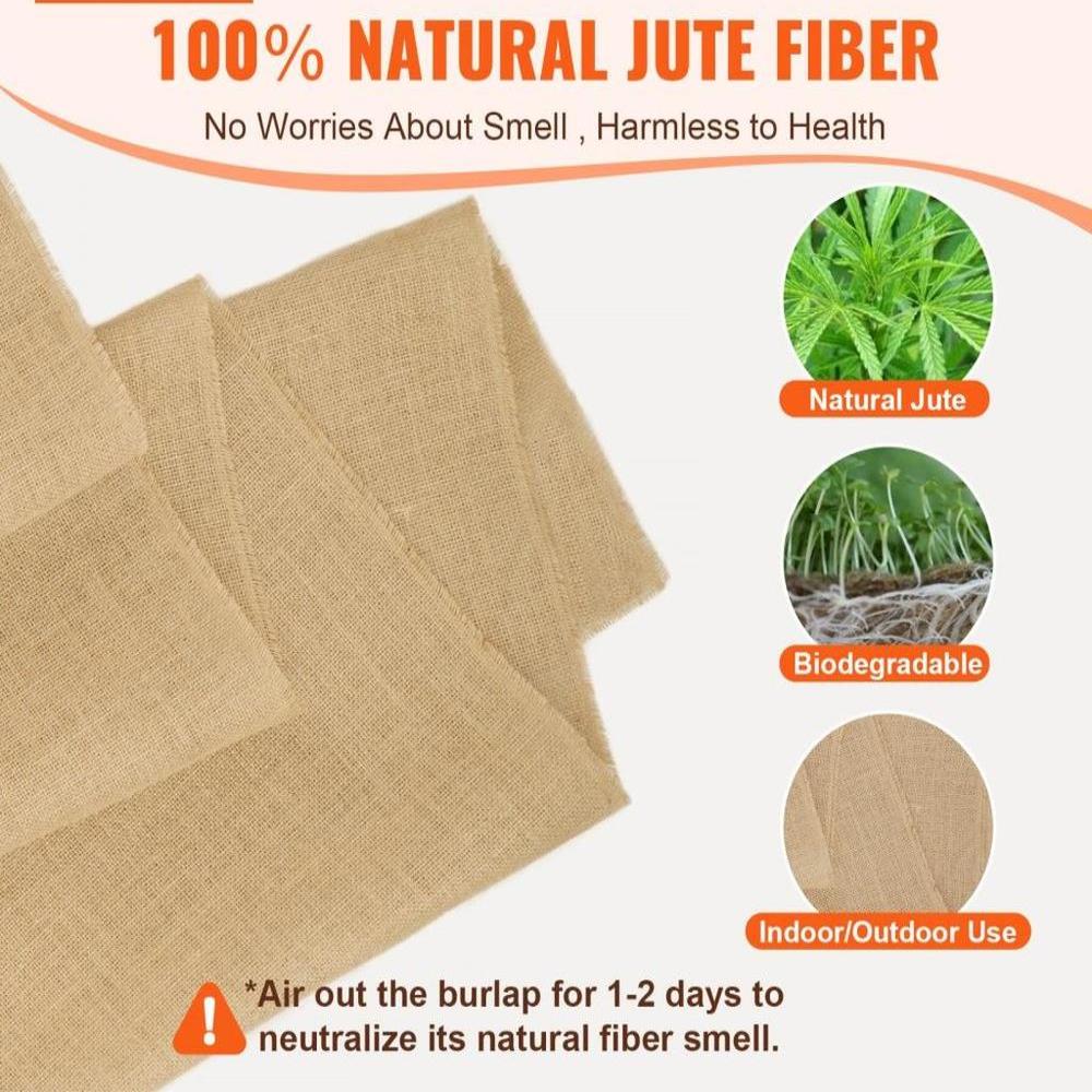 Burlap Fabric Roll Burlap Tree Wrap 40 in x 30 ft for Crafts & Plants