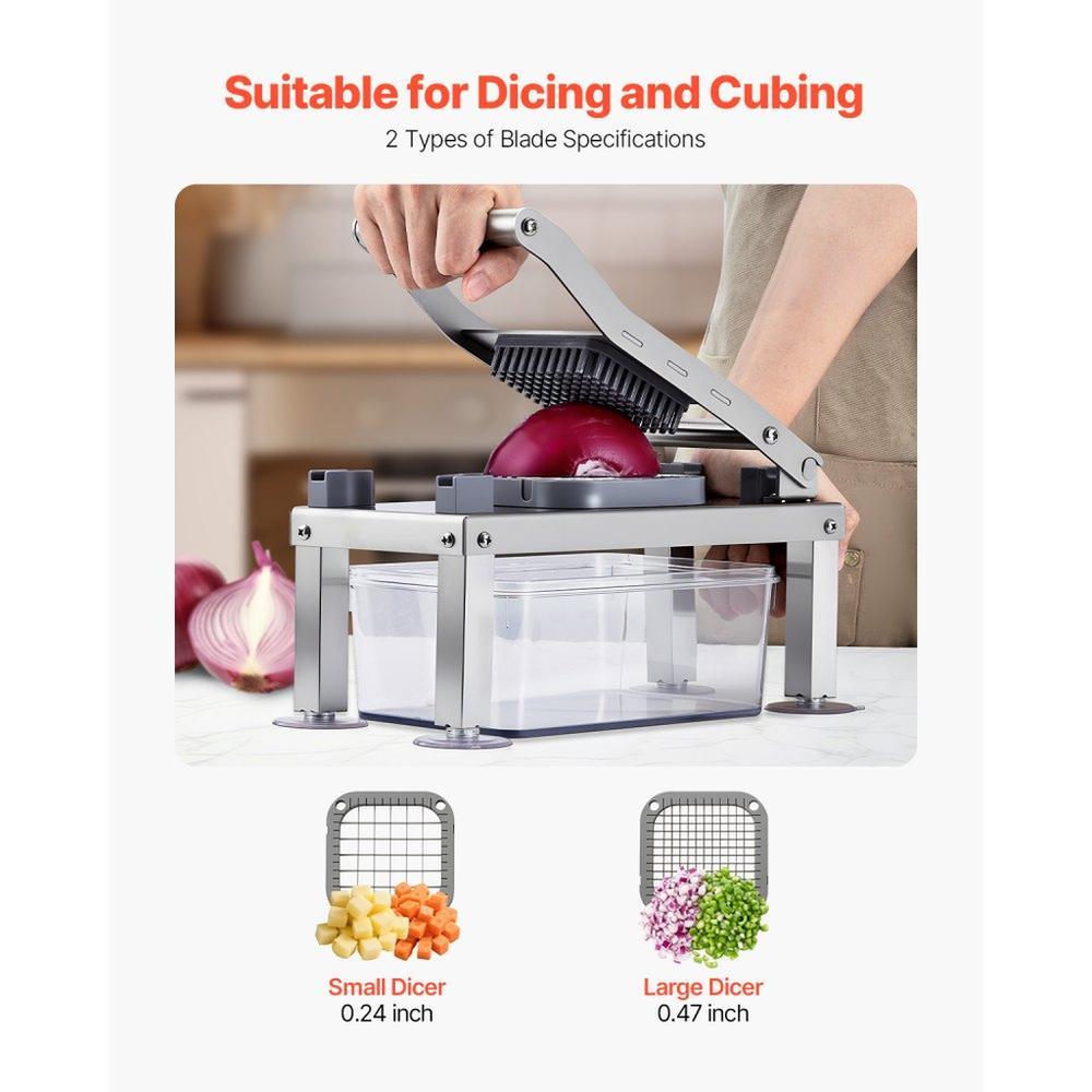 Vegetable Chopper Mandoline Slicer All-in-1 Food Veggie Cutter 9 Blades