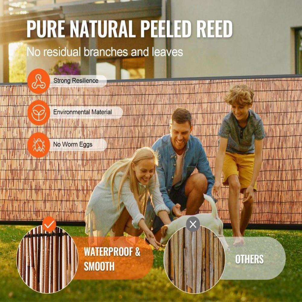 Reed Fence Backyard Landscaping Privacy Blind Fencing Screen 16.4' x 4'