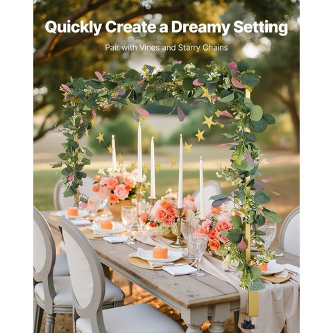 Over The Table Rod Stand with Clamps 28"-98" L Adjustable Table Arch Stand Party