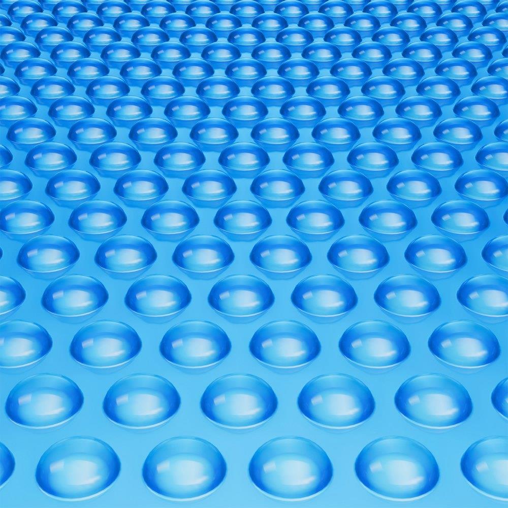 Solar Pool Cover 24 x 12 ft Rectangle Solar Blanket for Inground and Above Ground Swimming Pools 8 mil Blue
