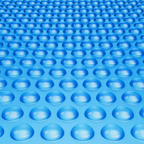 Solar Pool Cover 24 x 12 ft Rectangle Solar Blanket for Inground and Above Ground Swimming Pools 8 mil Blue