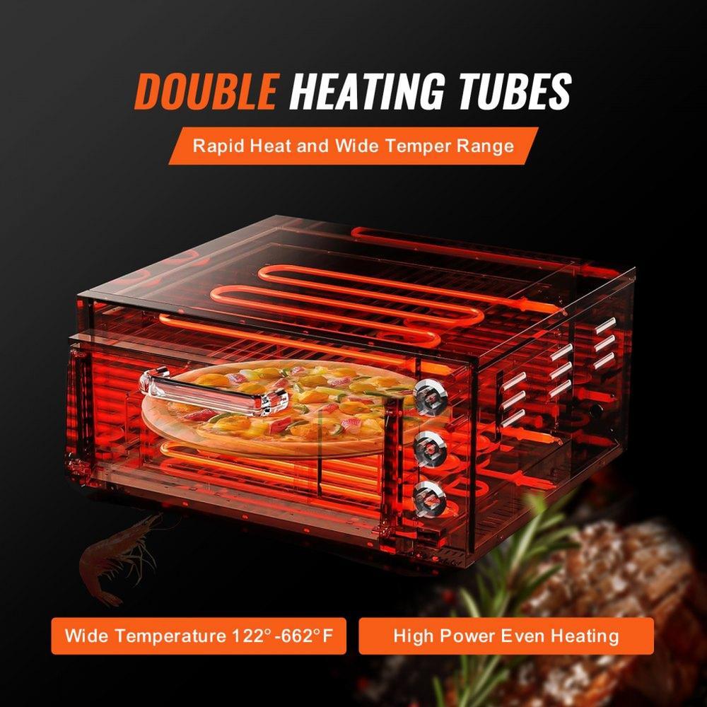 Commercial Countertop Pizza Oven Electric Pizza Oven for 14" Pizza Indoor