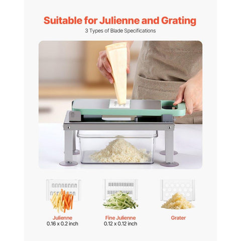 Vegetable Chopper Mandoline Slicer All-in-1 Food Veggie Cutter 9 Blades