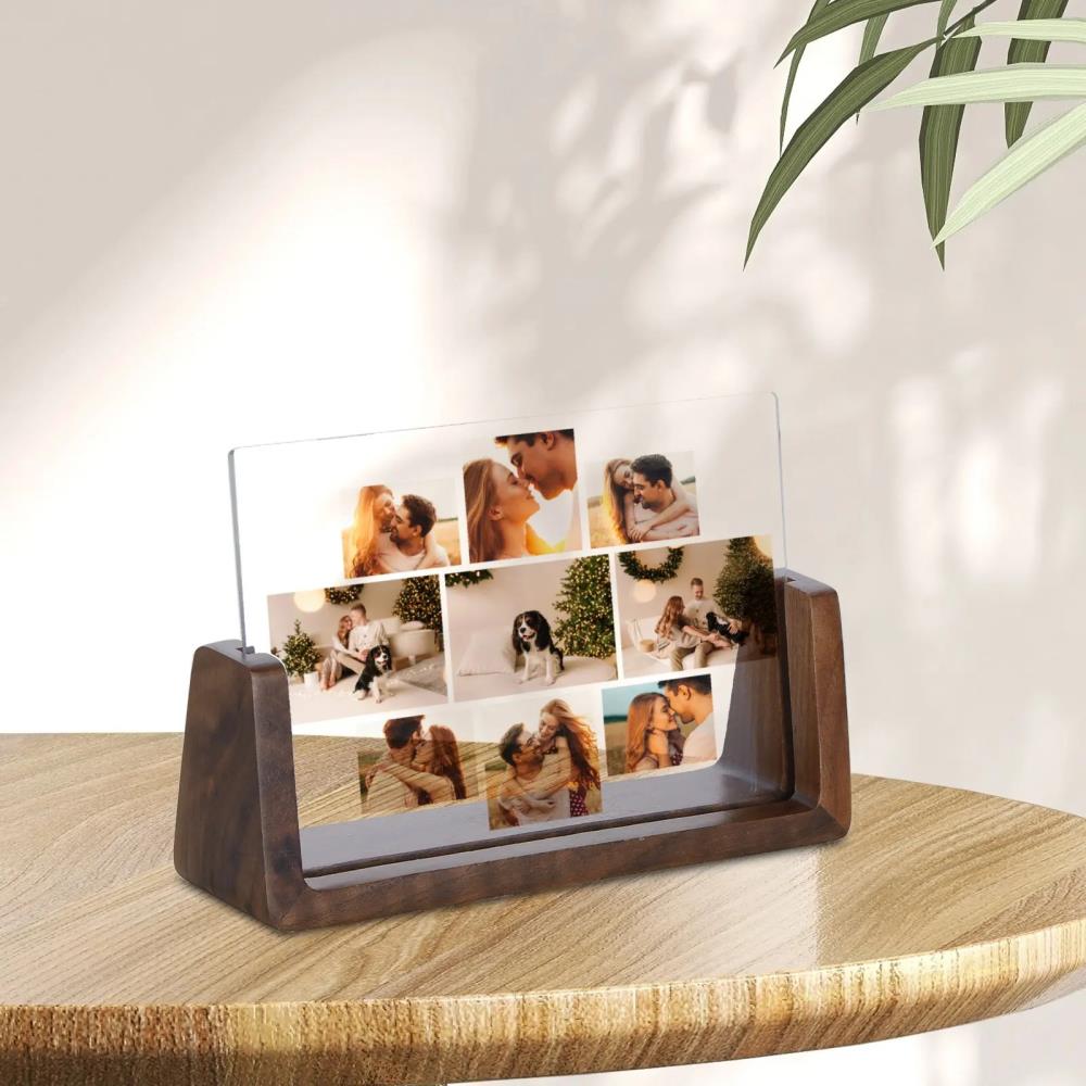 Custom Couple Photo Collage Picture Frame Home Bedroom Decoration Personalized Photo Frame