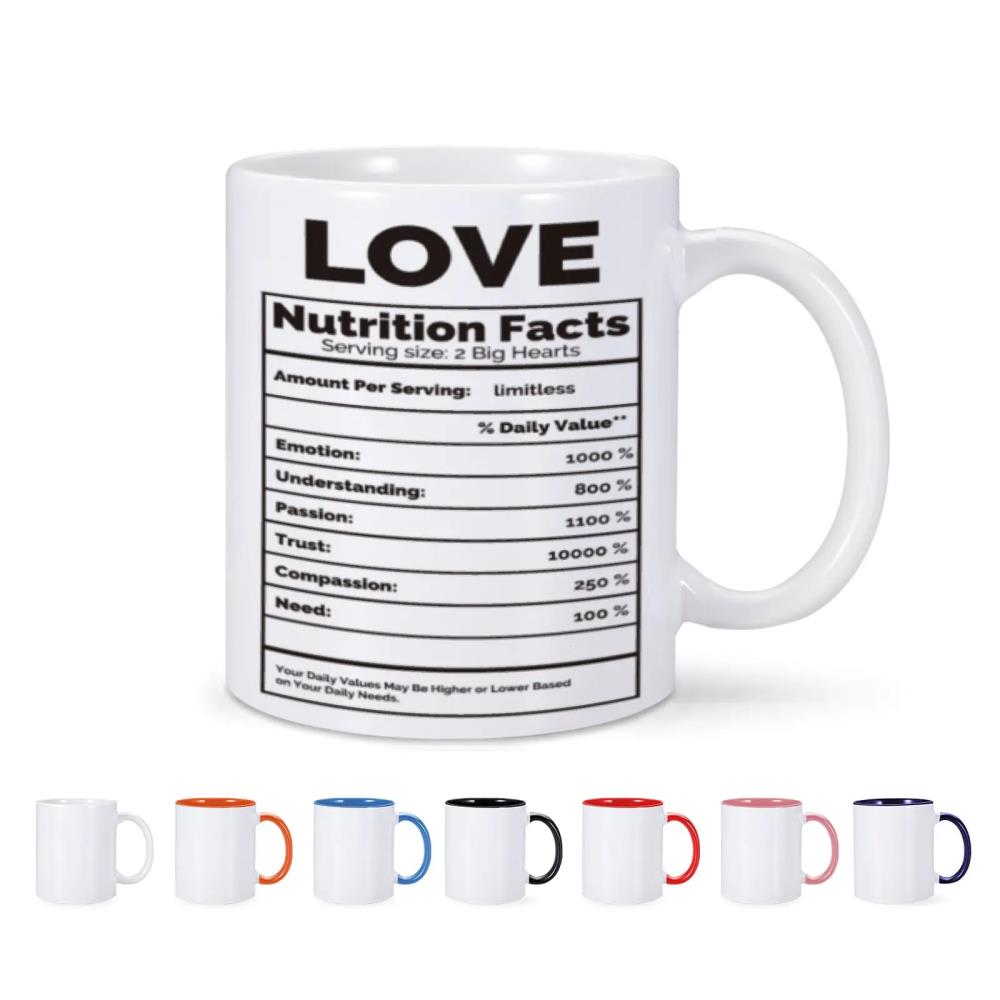 325ml 11 oz ceramic coffee cup couple nutrition facts souvenir cup
