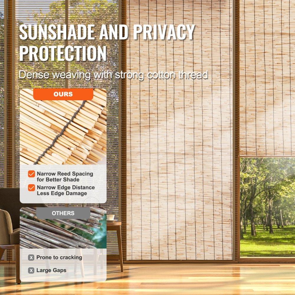 Reed Fence Backyard Landscaping Privacy Blind Fencing Screen 16.4' x 5.5'