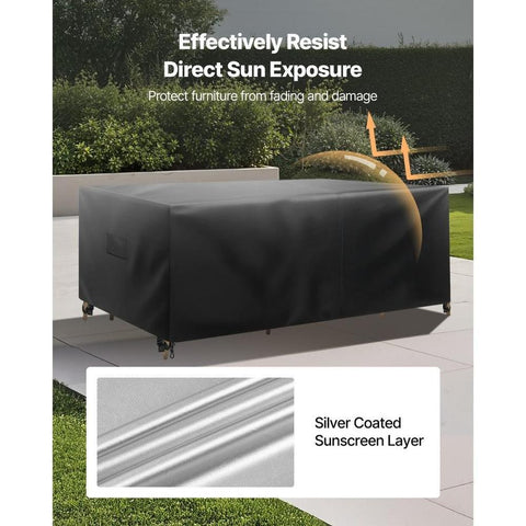 Patio Outdoor Furniture Cover 420D Waterproof Table Chairs Sofa 130"x84"