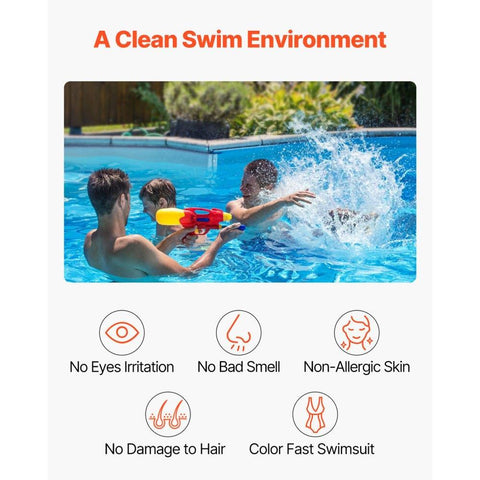 Salt Water Chlorinator System Pool Cell Compatible with Hayward W3T Cell 3 for Inground Swimming Pools up to 15000 Gallons with 15 ft Power Line White