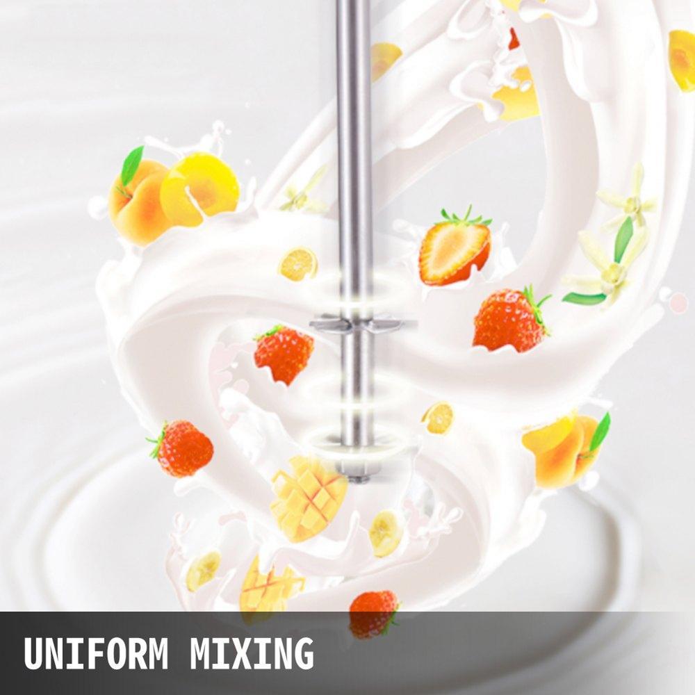 Milkshake Maker Kit, Stainless Steel Electric Milkshake Maker, 180W Milkshake Machine, Double Head Classic Milkshake Maker with 800ml Cup, Silver Milkshake Maker Machine, 2 Speed Adjustable